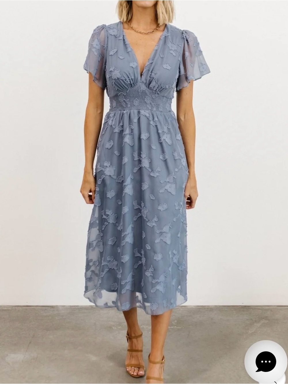 Baltic born June smocked midi dress